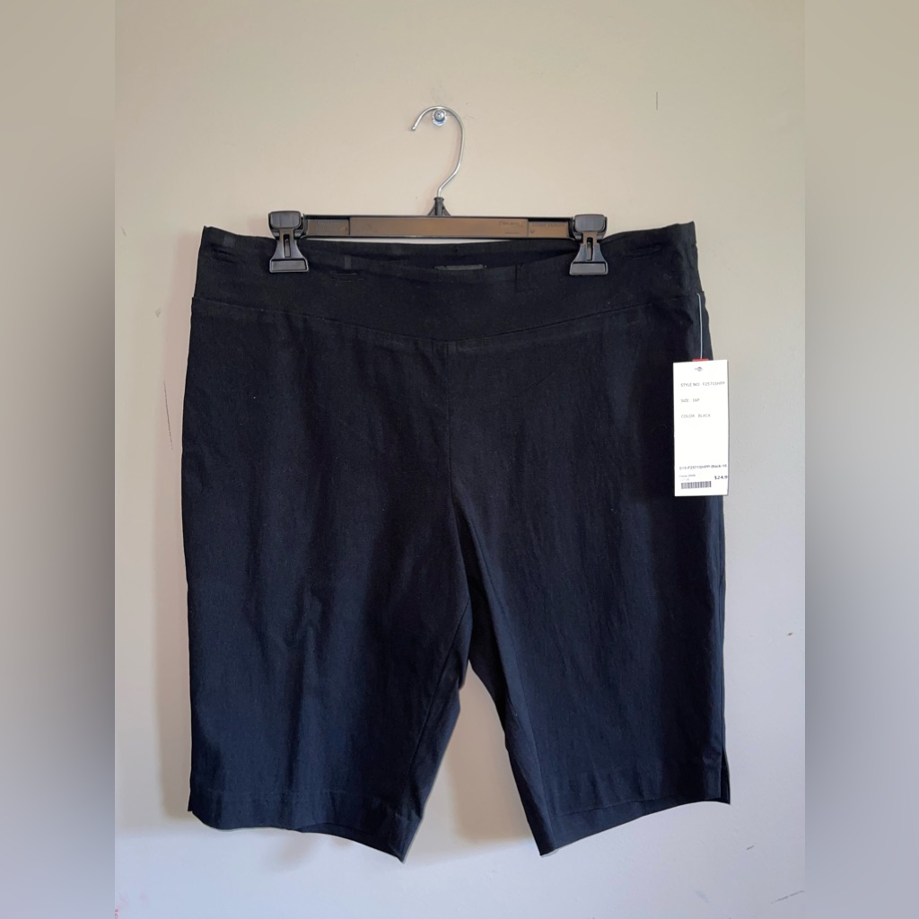 Focus 2000 Black Shorts Size 16p Brand New With Tag